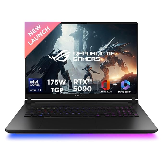 ASUS ROG Strix SCAR 18,Intel Core Ultra 9 275HX Gaming Laptop(NVIDIA RTX 5090-24GB/175W TGP/64GB/2TB/2.5K QHD+/18"/240Hz/Windows 11/M365